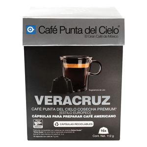 Punta del Cielo Cápsulas Veracruz Compatibles DG con 16 pz, 112 g