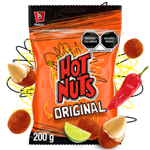 Cacahuates Hot Nuts Original 200 g Cacahuates Cubiertos Hot Nuts Original Sabor Chi 200 Gr