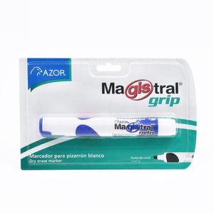 Marcador Magistral para Pizarrón Blanco de Cincel Blister Azul