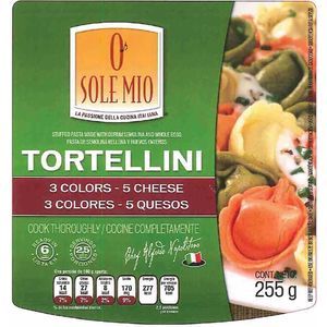 Pasta Tortellini 3 Color 5 Quesos 255 g