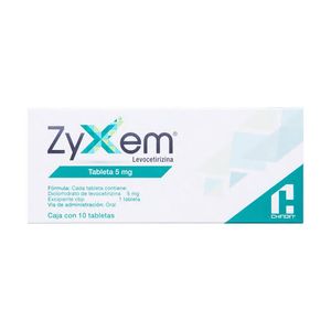 Zyxem 5 Mg Tab 10 Levocetirizina 10 Pz