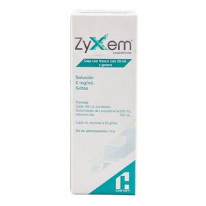 Chinoin Zyxem Levocetirizina 5 mg Frasco con Gotero 20 ml