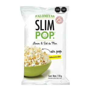 Slim Pop Palomitas Limón Y Sal de Mar 110 g