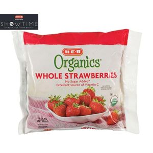 HEB Organics Fresas Congeladas Enteras 283 g