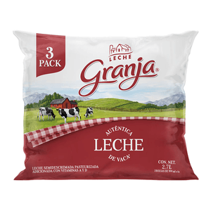 Granja Leche Bolsa 3 pack 2.7 L