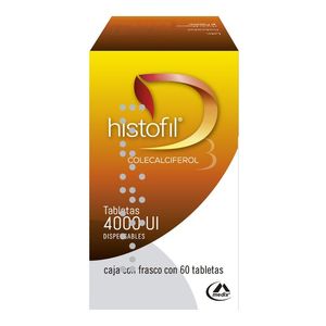 Medix Histofil 4000 UI Vitamina D3 Colecalciferol con 60 tabletas