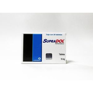 Supradol 10mg Ketorolaco Tabletas 20 Pz