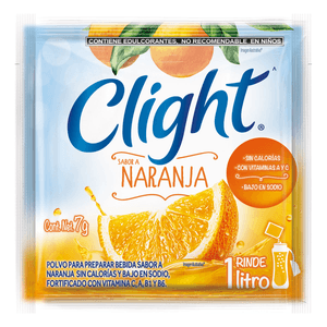 Clight Bebida en Polvo Sabor a Naranja 7 g