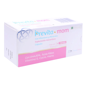 Previta Mom Suplemento Alimenticio Capsulas 30 Pz