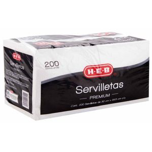 HEB Servilleta Premium con 200 pz