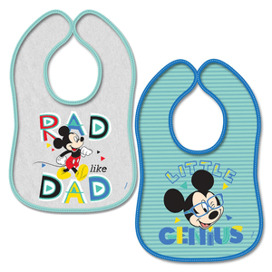 Babero Two Pack Mickey Dad 0/6 Meses 1 Pz