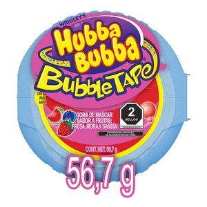 Hubba Bubba Chicle en Rollo Sabor Frutas 56.7 g