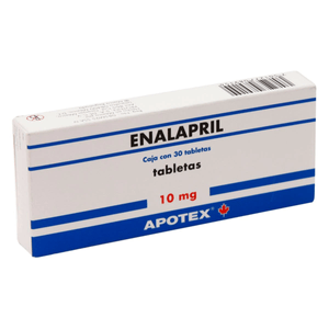 Enalapril 10mg 30 Tabletas Gen 30 Pz