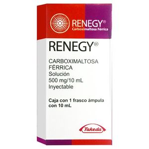 Takeda Renegy Carboximaltosa 500 mg Solución Inyectable Ampolleta 10 ml