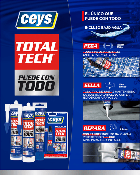 Ceys Adhesivo Sellador Total Tech Transparente 1 P - H-E-B México