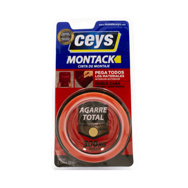 Cinta Doble Cara Montak Interior Exterior Ceys 300kg (2 Pz