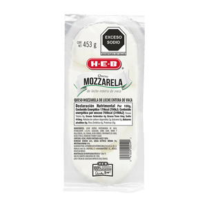 HEB Queso Mozzarella Fresca 453 g