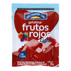 HCF Gelatina en Polvo Light Frutos Rojos 25 g