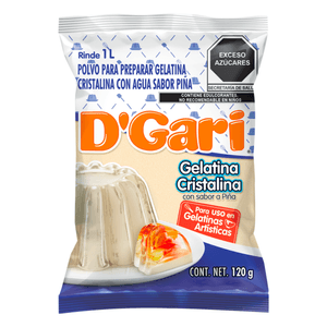 D'Gari Gelatina en Polvo Cristalina 120 g