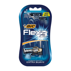 Rastrillo Desechable Flex 3 4 Pz