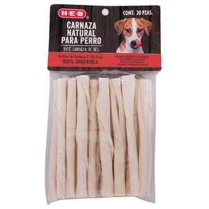 Carnaza Natural de Res para Perro Rollito 20 pz