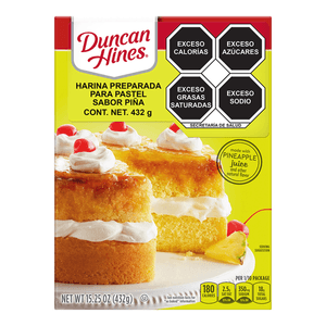 Duncan Hines Harina Para Pastel Piña 468 g