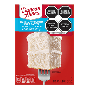 Duncan Hines Harina Para Pastel Blanco 432 g