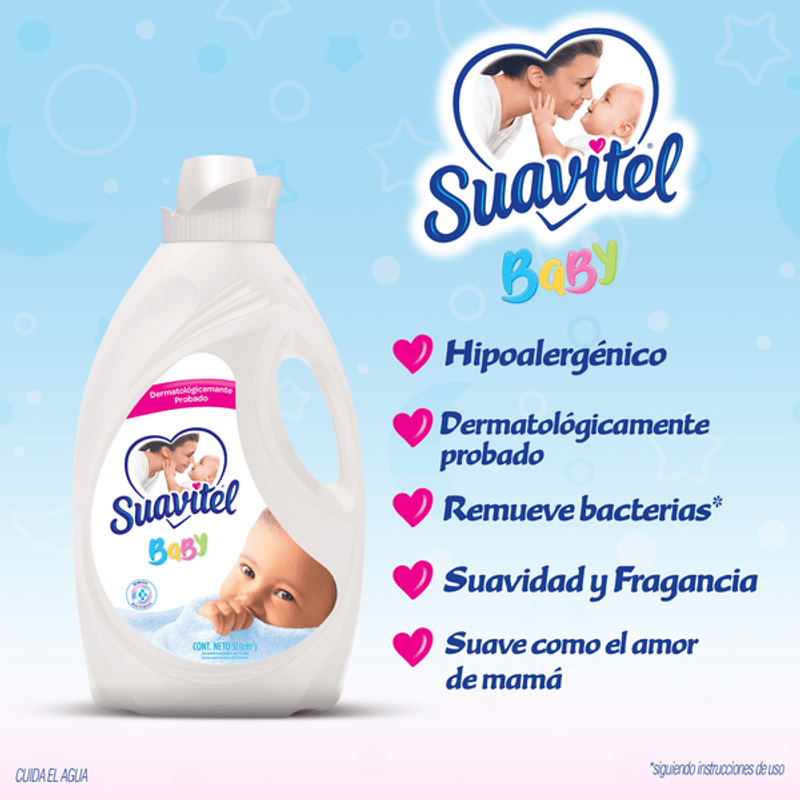 Suavizante Para Ropa De Bebe Suavitel 3 Lt