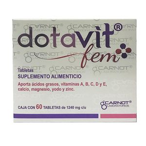Dotavit Fem Suplemento Alimenticio Tabletas 60 Pz