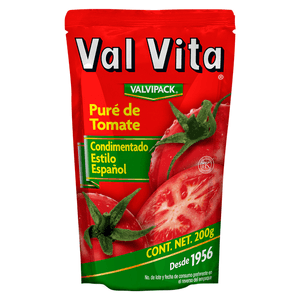 Puré de Tomate Valvipack Condimentado Estilo Esp 200 Gr