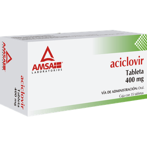 Aciclovir 400 Mg 35 Tabletas Gen 35 Pz