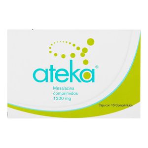 Ateka 1200 Mg 16 Comprimidos Mesalazina 16 Pz