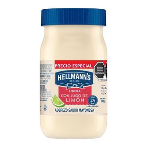 Hellmanns Mayonesa Reducida en Grasa 190 g