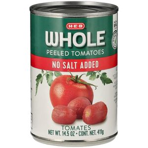 HEB Tomates Pelados Enteros Sin Sal Añadida 411 g