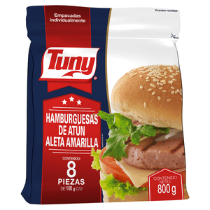 Hamburguesa Atún Aleta Amarilla 8 Pz