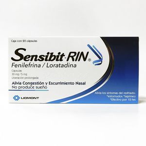 Sensibit-Rin 30/5 Mg 20 Capsulas 20 Pz