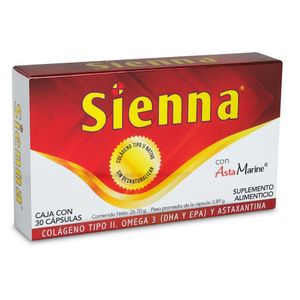 Sienna Colageno Suplemento Alimenticio Capsulas 30 Pz