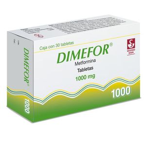 Dimefor 1000 Mg Tab 30 Metformina 30 Pz