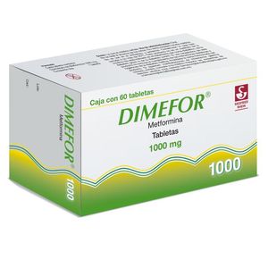 Dimefor 1000 Mg Tab 60 Metformina 60 Pz