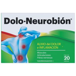 Dolo-Neurobión para el alivio del dolor e inflamación con 20 tabletas
