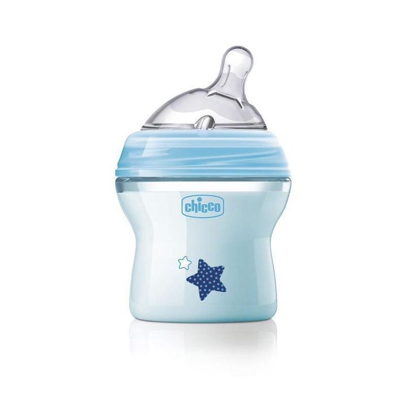 Biberon plastico t silicona - chicco perfect5 (azul 0m+ flujo lento 150 ml)