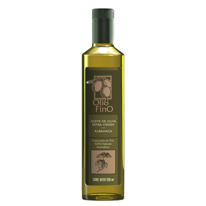 Aceite de Oliva Extra Virgen con Albahaca 250 Ml