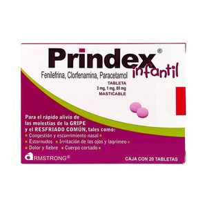 Prindex Infantil 3/1/80mg 20 Tabletas 20 Pz