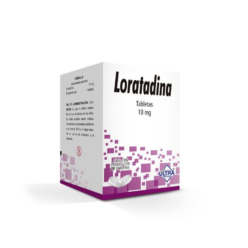 Ultra Lab Loratadina 10 Mg 20 Tabletas Gen 20 Pz - H-E-B México