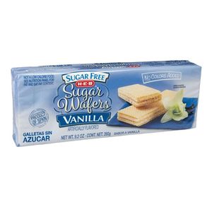 Galletas Sugar Wafers Vainilla Sin Azúcar 260 Gr