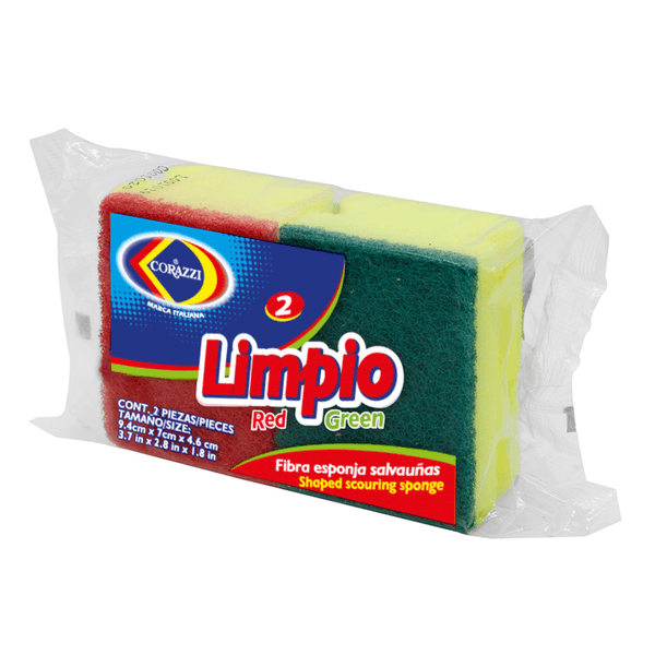 Corazzi Fibra Esponja Salva Uñas 2 Pz - Mi Tienda del Ahorro