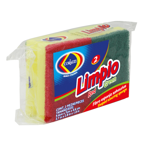 Corazzi Fibra Esponja Salva Uñas 2 Pz - Mi Tienda del Ahorro