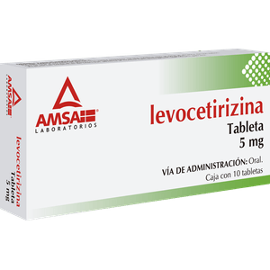 Levocetirizina 5 Mg 10 Tabletas Gen 10 Pz