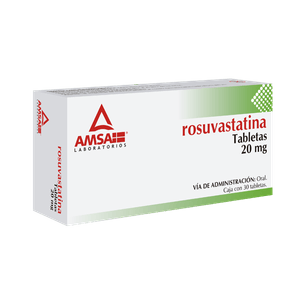 Rosuvastatina  20mg 30 Tabletas Gen 30 Pz