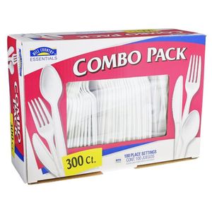 Cubiertos Desechables Mixtos Combo Pack 300 pz Cubiertos Desechables Mixtos Combo Pack  300 Pz